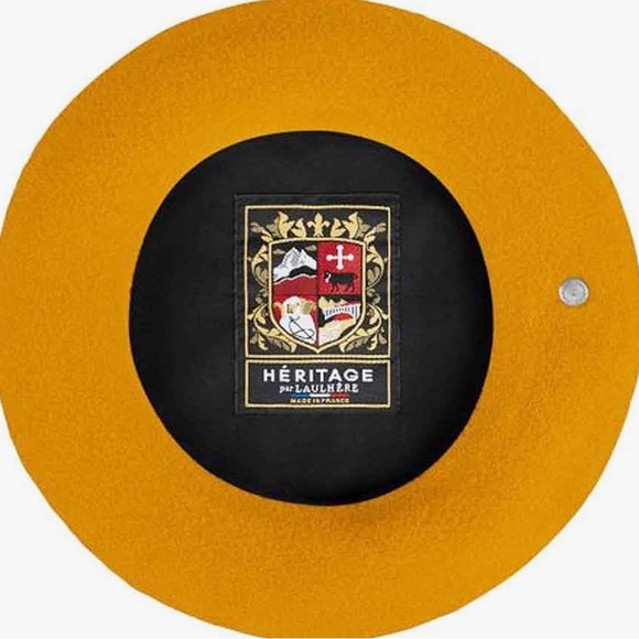 Laulhere beret - THE French beret since 1840 in curcuma (gold-ish yellow) -NIB - Picture 1 of 7